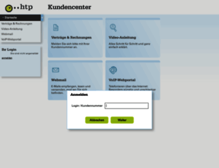 kundencenter.htp.net screenshot