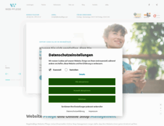 kundencenter.web-pflege.com screenshot
