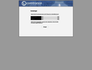 kundenlogin.comtrance.net screenshot