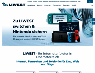 kundenportal.liwest.at screenshot