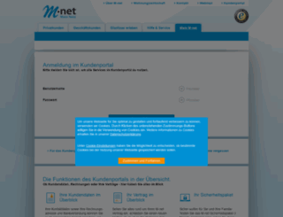 kundenportal.mnet-online.de screenshot