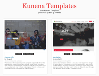 kunenatemplates.com screenshot