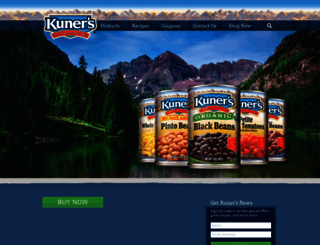 kunersfoods.com screenshot