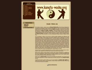 kungfu-wushu.org screenshot