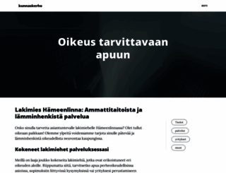 kunnaskerho.fi screenshot