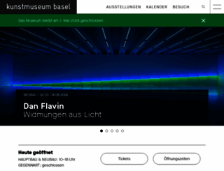 kunstmuseumbasel.ch screenshot