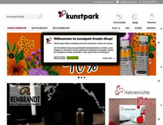 kunstpark-shop.de screenshot