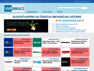 kuponka.cz screenshot