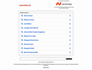 kuponshop.net screenshot