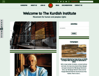 kurdishinstitute.be screenshot