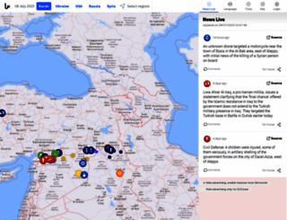 kurds.liveuamap.com screenshot