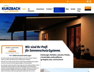 kurzbach-sonnenschutz.de screenshot