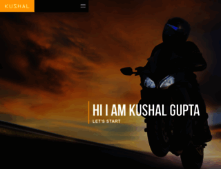 kushalgupta.com screenshot