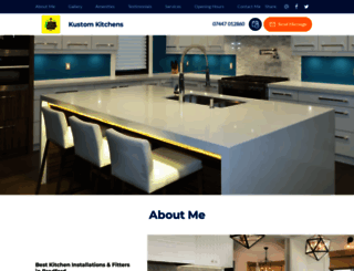 kustom-kitchens.ueniweb.com screenshot