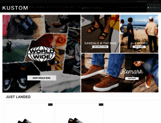 kustomfootwear.com.au screenshot