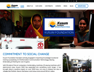 kusumfoundation.org screenshot