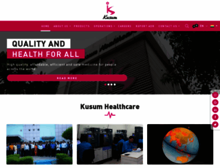 kusumhealthcare.com screenshot