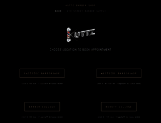 kuttzbarbershop.com screenshot