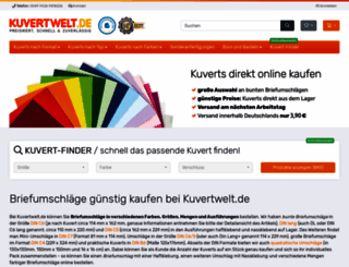 kuvertwelt.de screenshot