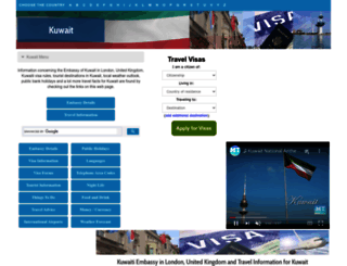 kuwait.embassyhomepage.com screenshot