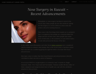 kuwaitrhinoplasty.wordpress.com screenshot