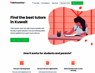 kuwaittutor.com screenshot