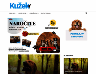 kuzek.si screenshot