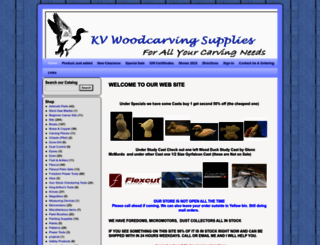 kvwoodcarvingsupplies.com screenshot