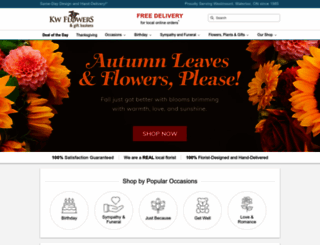 kwflowers.com screenshot