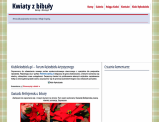 kwiaty-z-bibuly.pl screenshot