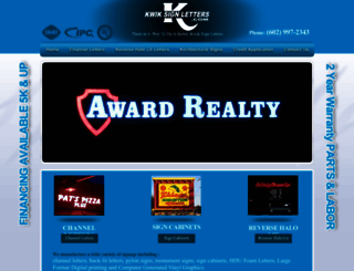 kwiksignletters.com screenshot