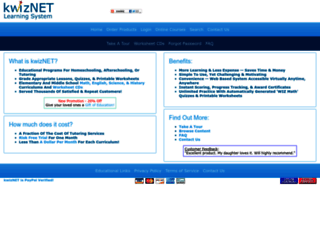 kwiznet.com screenshot