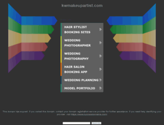 kwmakeupartist.com screenshot