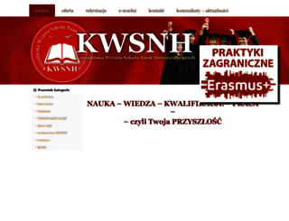 kwsnh.edu.pl screenshot