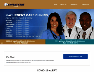 kwurgentcare.ca screenshot