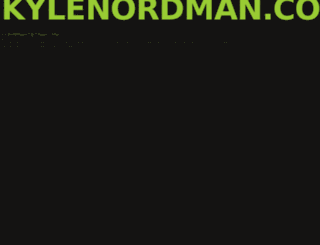 kylenordman.com screenshot