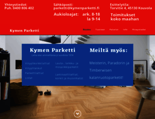 kymenparketti.fi screenshot
