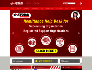 kyodairemittance.com screenshot