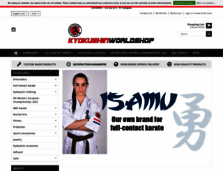 kyokushinworldshop.com screenshot