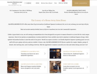 kyoto-machiya-inn.com screenshot