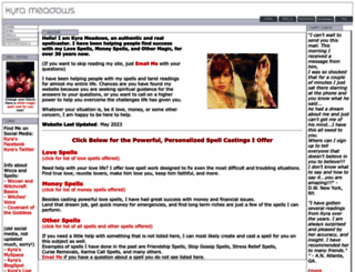 kyrameadows.com screenshot
