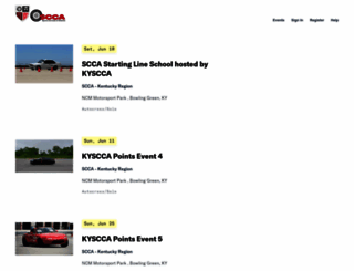 kyscca.motorsportreg.com screenshot