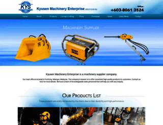 kyusenmachinery.com.my screenshot