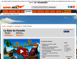 la-baie-du-paradis.browsergames.fr screenshot