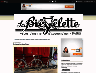 la-bicyclette.over-blog.com screenshot