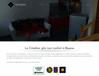 la-citadine-bayeux.com screenshot