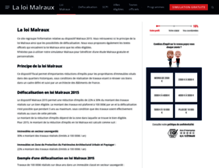 la-loi-malraux.com screenshot