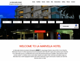 la-marvella-hotel-bangalore.wchotels.com screenshot