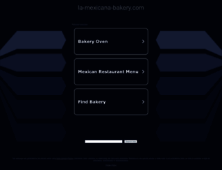 la-mexicana-bakery.com screenshot