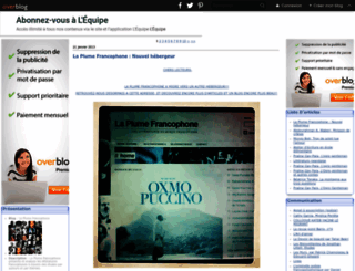 la-plume-francophone.over-blog.com screenshot